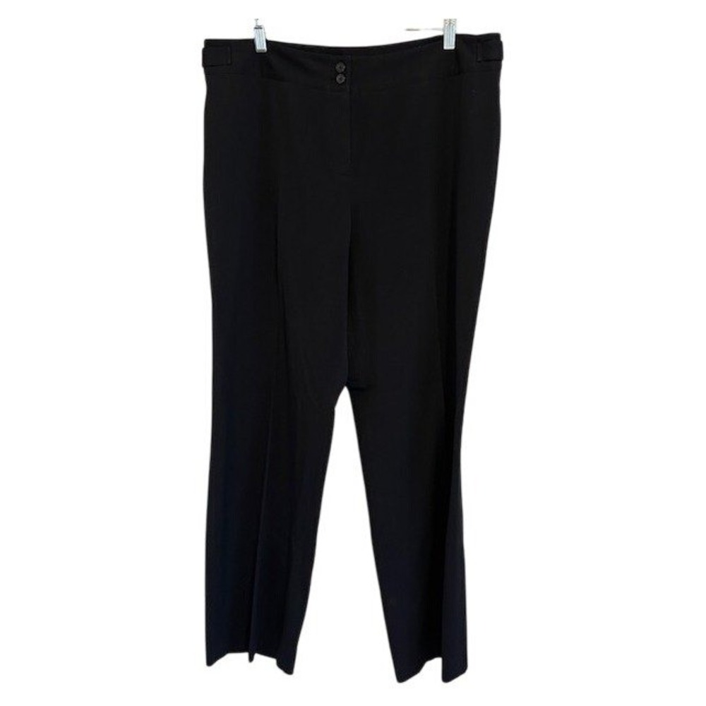 Jones New York Signature Women's Black Dress Pants Stretch Trousers 16 Career